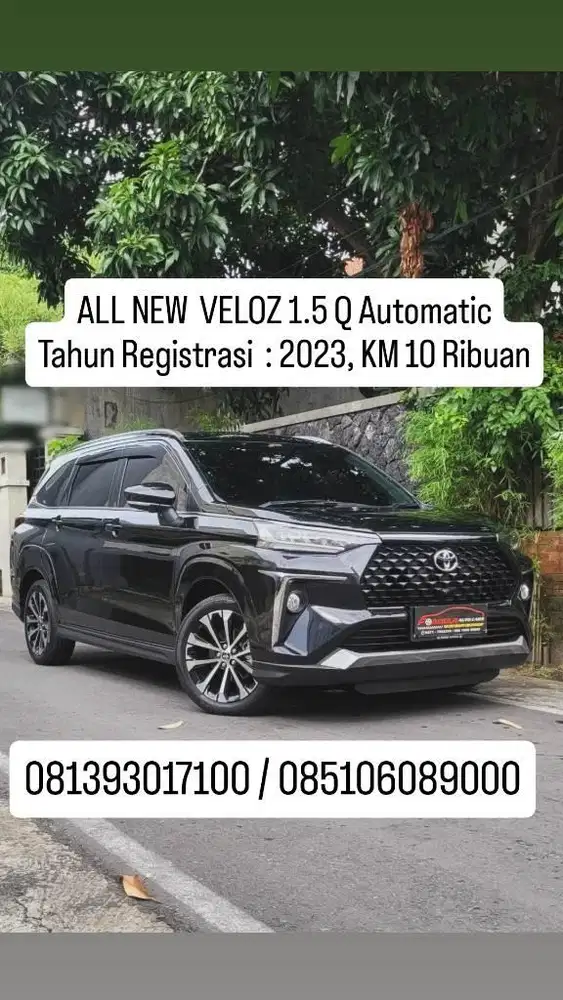 km 10 ribuan, ALL NEW  VELOZ 1.5 Q Automatic
Tahun registrasi 2023