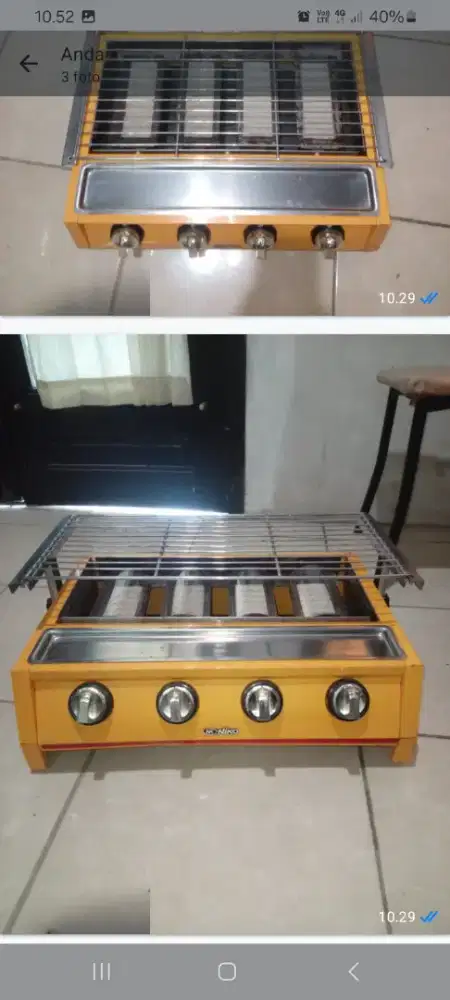 Kompor pemanggang 4 tungku