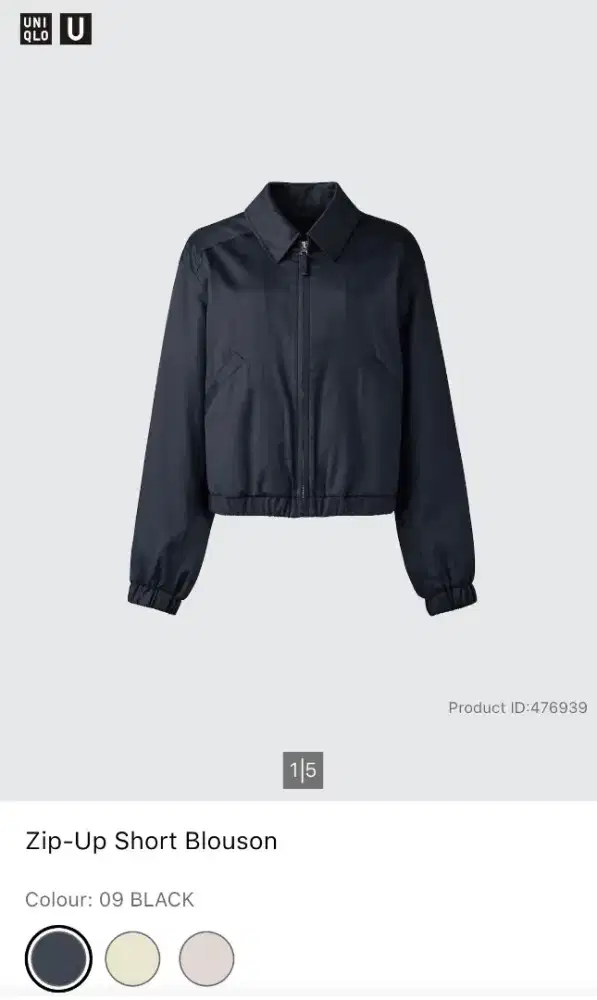 Uniqlo Zip-Up Short Blouson