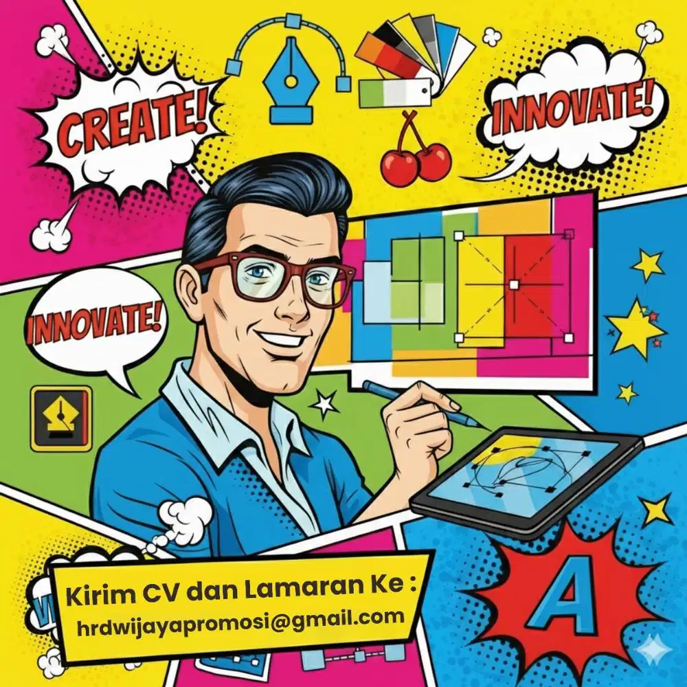 Butuh Desain Grafis dan Operator Printing UV