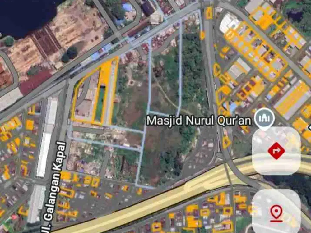 turun Harga Tanah Jl Galangan Kapal 7 Hektar samping SPBU galangan kapank