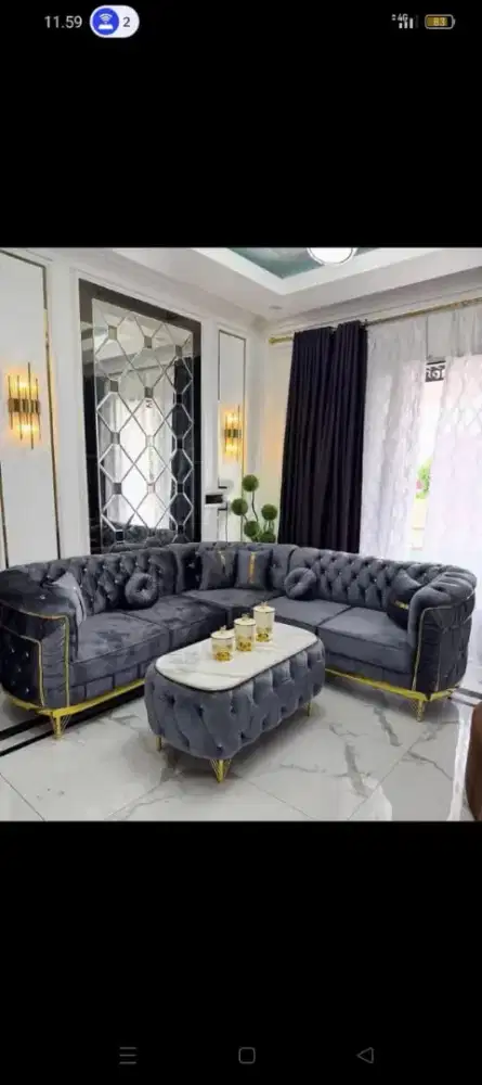 Sofa arabian l murah best seler