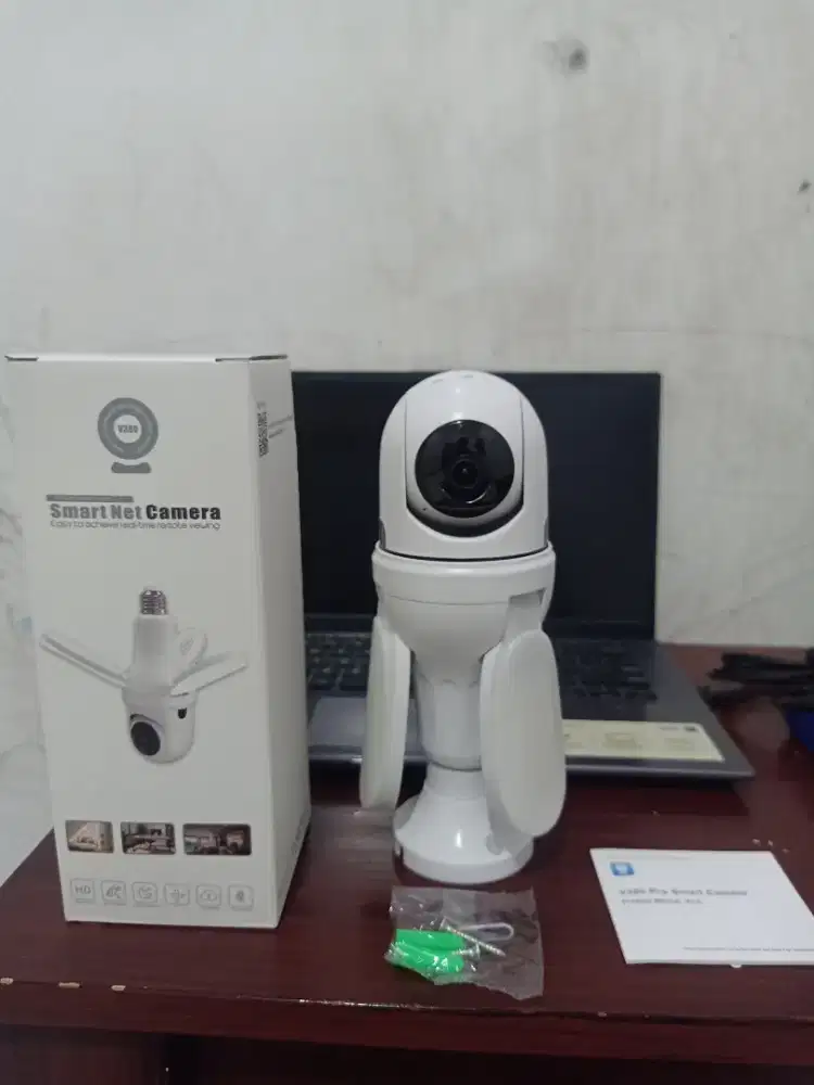 Smart CCTV Bohlam V380 Pro 2MP | Kamera WiFi 360 Night Vision + Audio