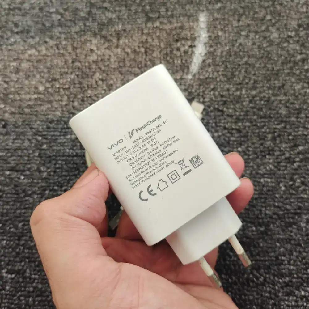 Charger Vivo Original FLASH CHARGER 80 W