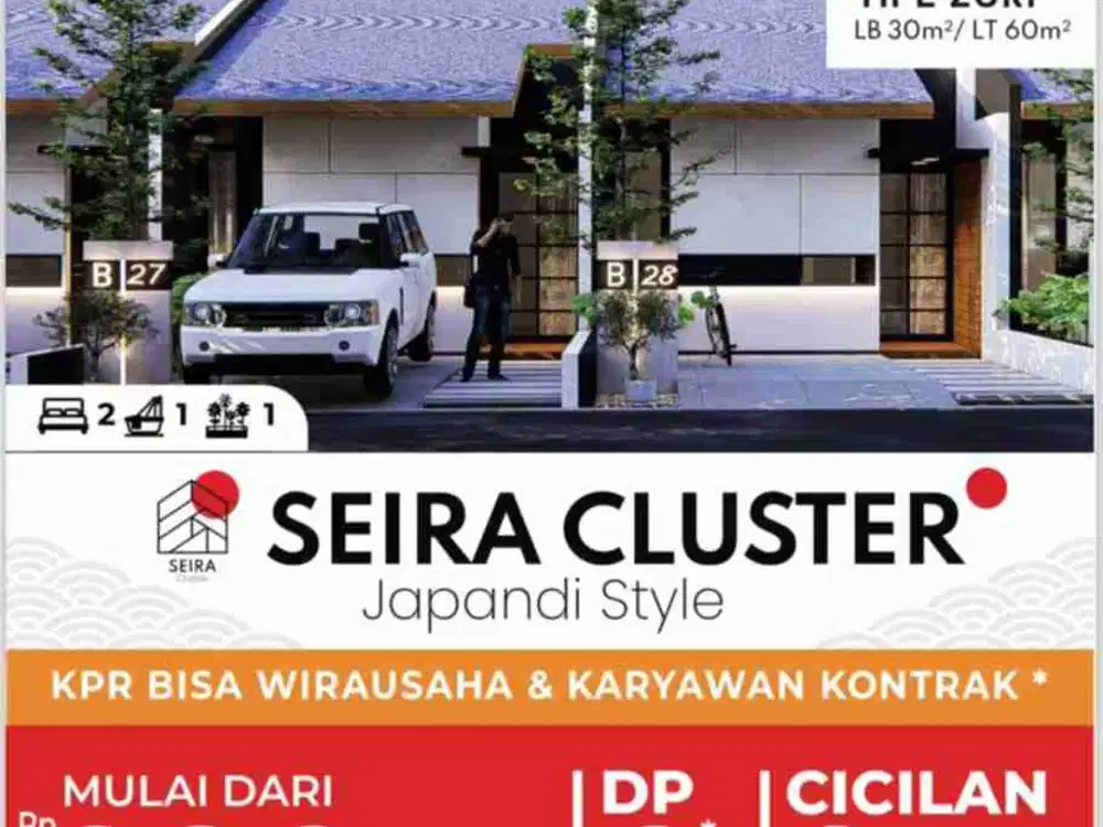Rumah murah Dp 0% hanya 3jtan perbulan