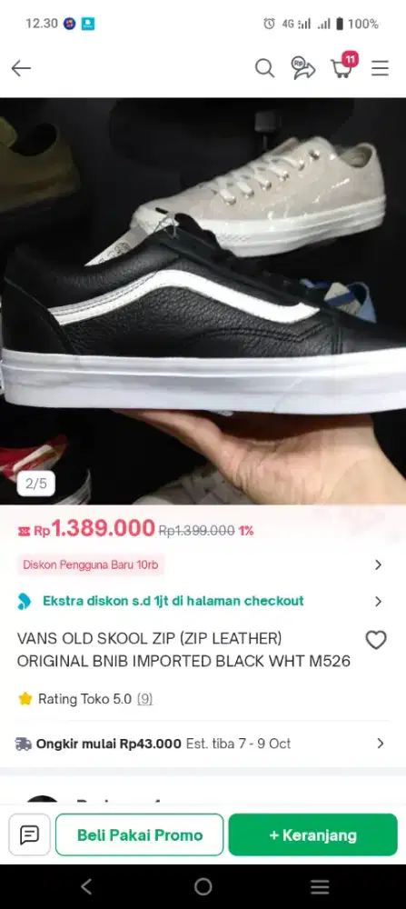 Vans zip leather ( rare)