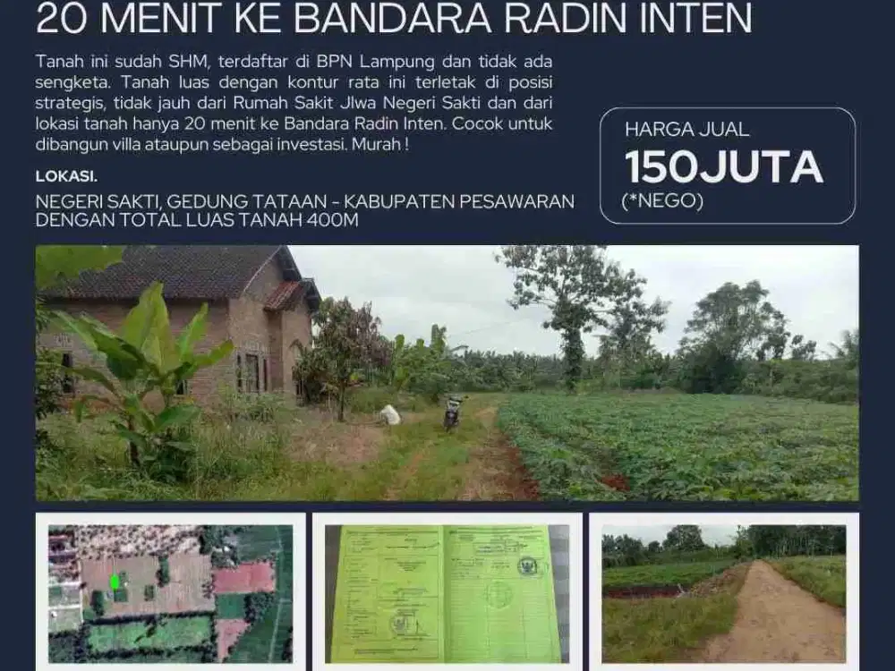 Tanah Kavling di Negeri Sakti dkt RS Jiwa