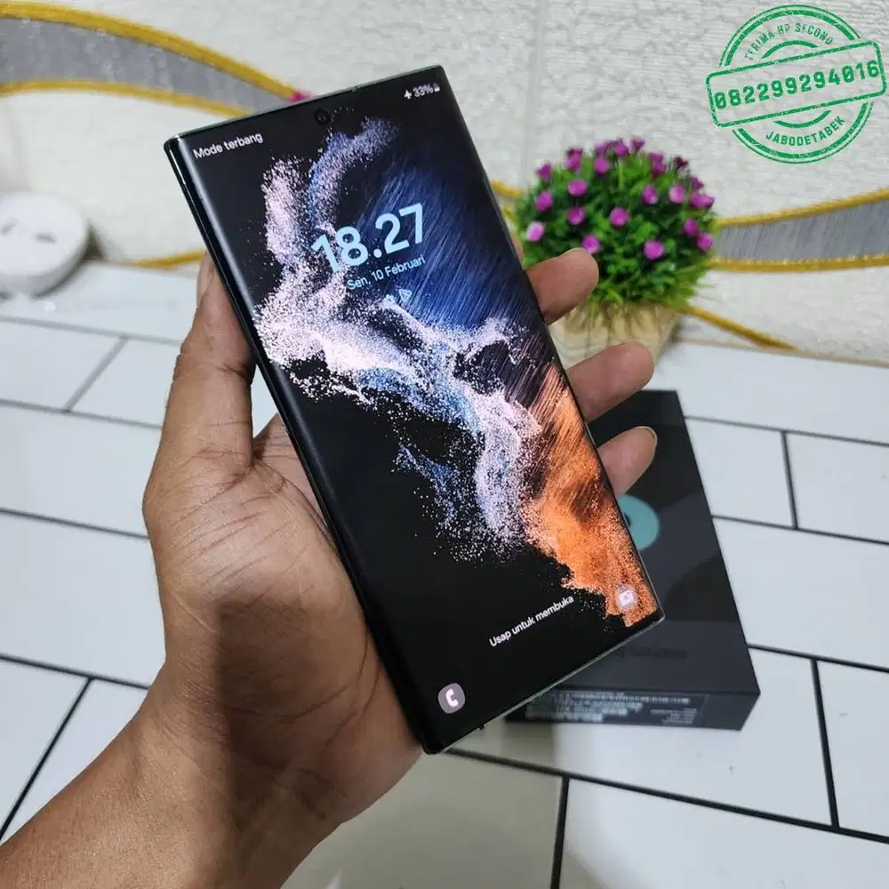 samsung s22 ultra 256gb sein lengkap mulus ori