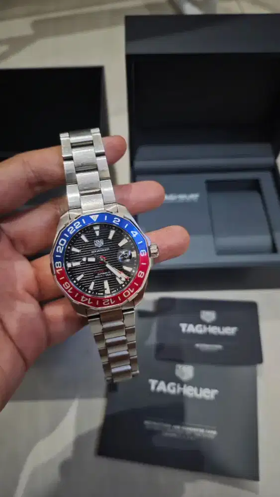 Jam Tangan Tag Heuer Aquaracer Calibre 7 Pepsi Automatic 2021 Original