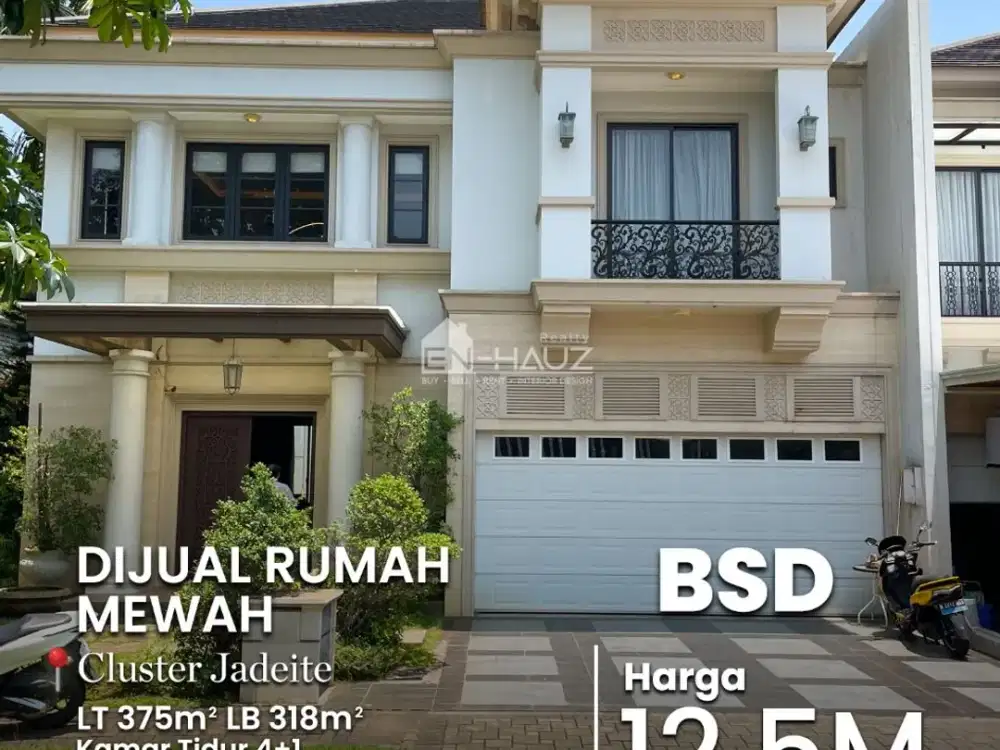 DIJUAL RUMAH MEWAH, FULL FURNISHED - EX SHOW UNIT Cluster Jadeite, BSD