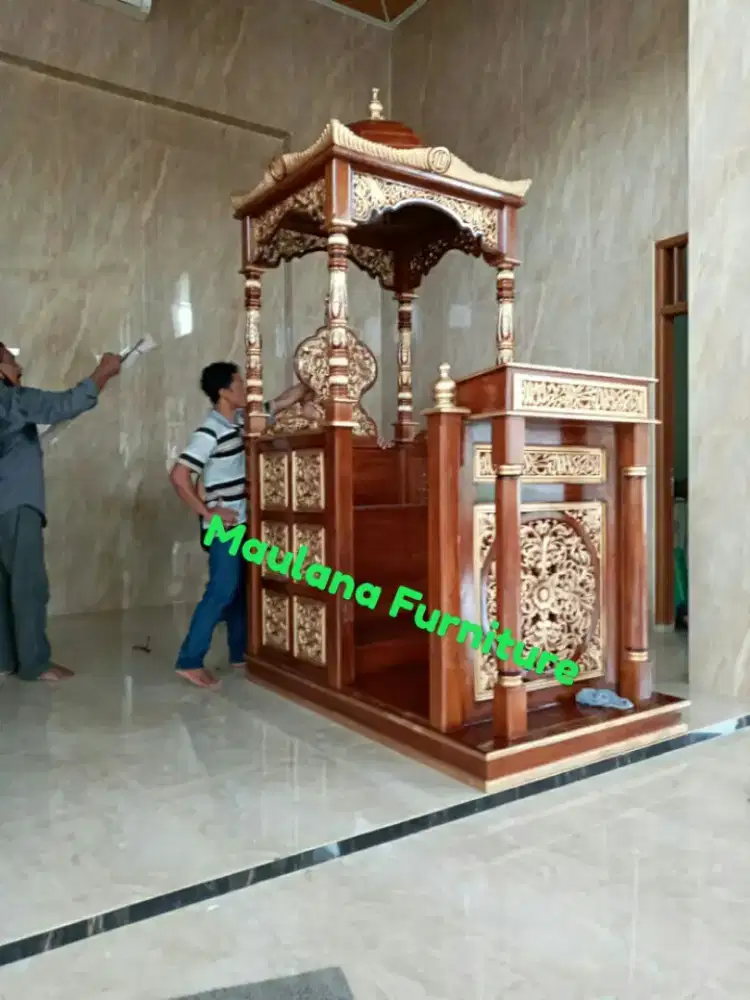 Mimbar masjid kubah tangga ready berbagai macam model