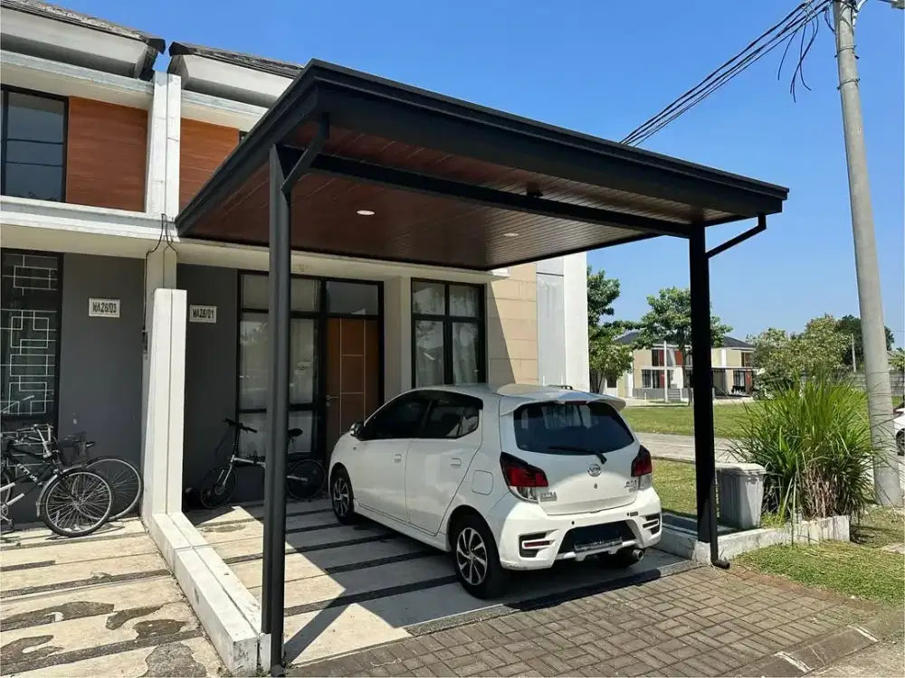 kanopi minimalis atap alderon plafon pvc modern