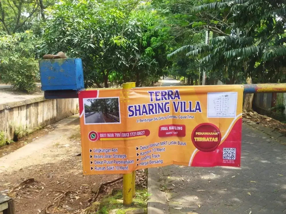 Dijual Kaveling Tanah mulai 80m2 dlm cluster Situgintung, Cirendeu- Ciputat