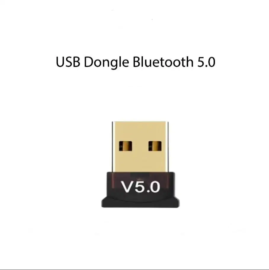 Bluetooth USB Dongle Versi 5.0 External Receiver for Laptop Smartphone