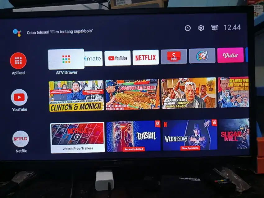 Stb android box v5 unlok siap pakai