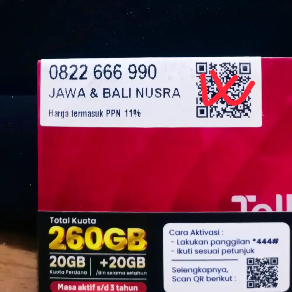 Nomor cantik Telkomsel 10 digit