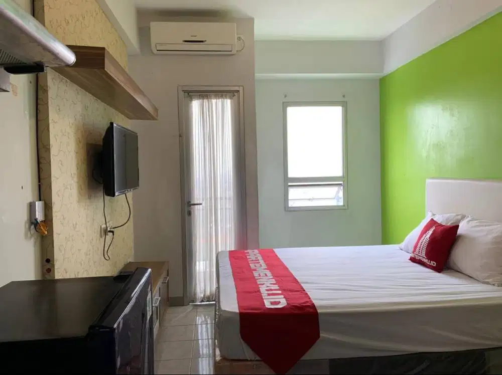 DISEWAKAN APARTEMEN PURIMAS TIPE STUDIO LENGKAP MESIN CUCI