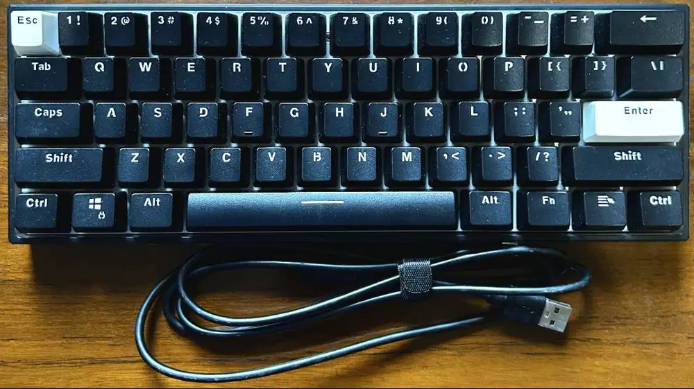 Fantech MAXFIT61 Frost Wireless MK857 60% Red RGB Mechanical Keyboard