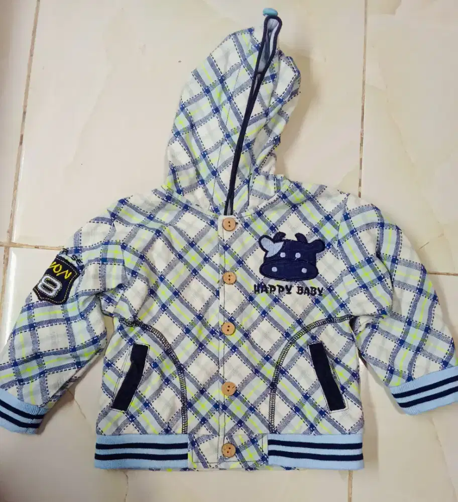 Jaket Hoodie anak cowo usia 2thn