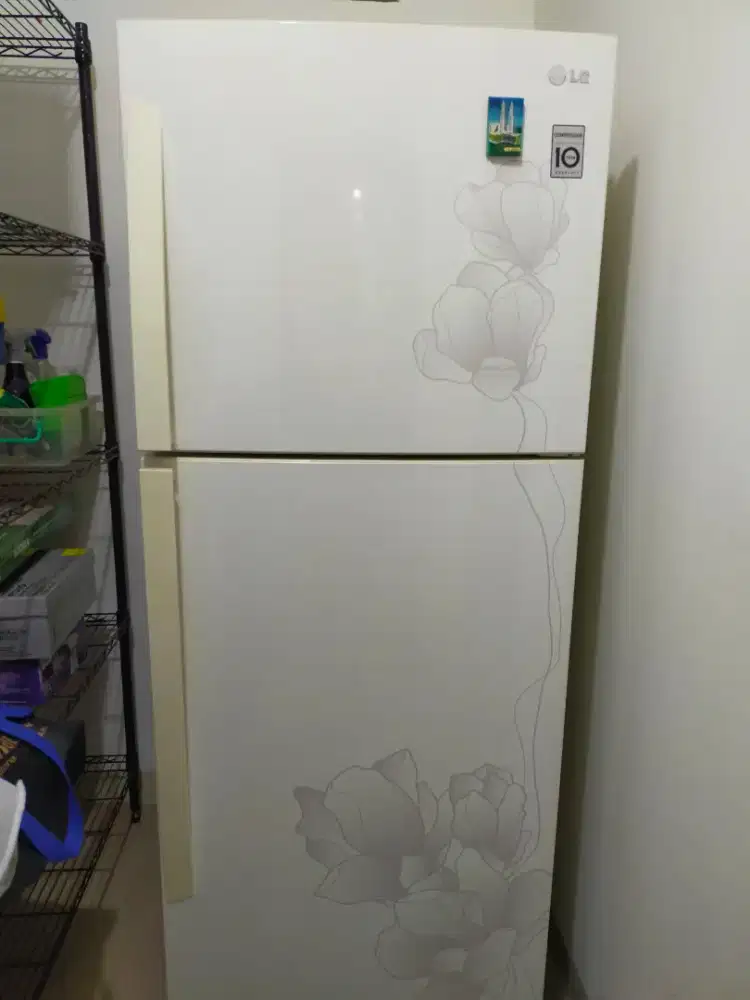 kulkas LG 2 pintu, masih mulus tanpa cacat