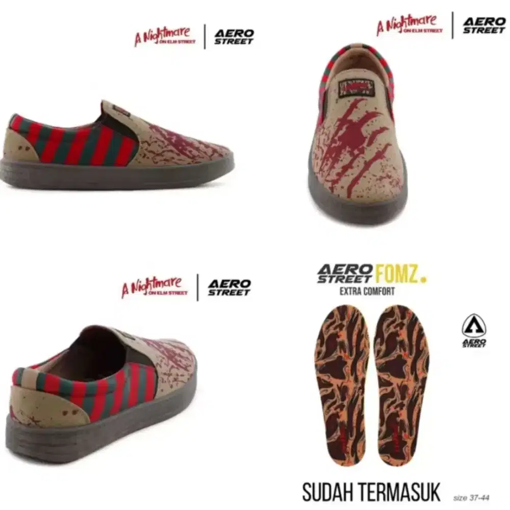 Sepatu Aerostreet X Horror A Nightmare On ELM STREET