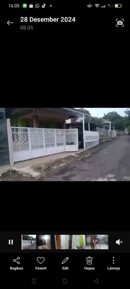 Jual rumah luas trategis murah pinggir jalan