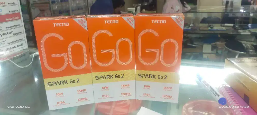 Tecno spark go 2 4gb+4gb / 64gb baru garansi resmi