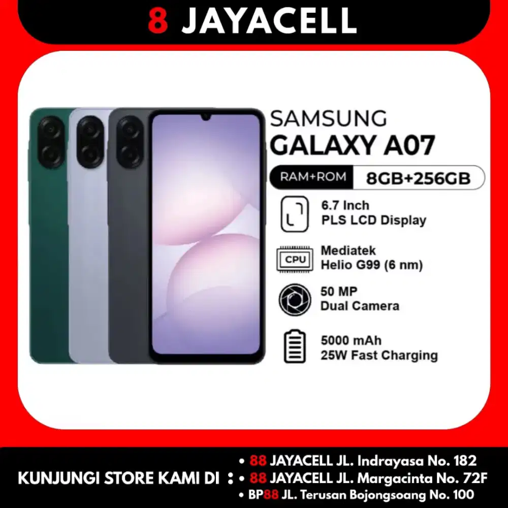 Ready stock hp murah bandung samsung new a07