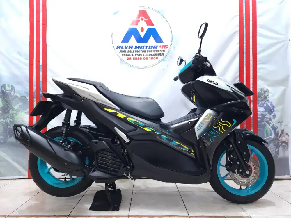 ( PROMO DP 500 RB FREE HELM ) YAMAHA AEROX NEW TH 2024 LIKE NEW KM 8RB