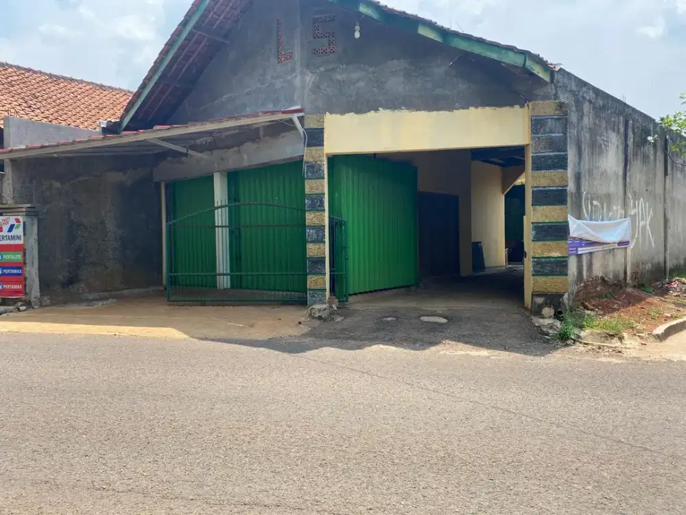 Jual tanah & bangunan pinggir jalan Ruko , Rumah, Kostan Usaha Tahu Cck untuk wirausaha Lt 1.379m2