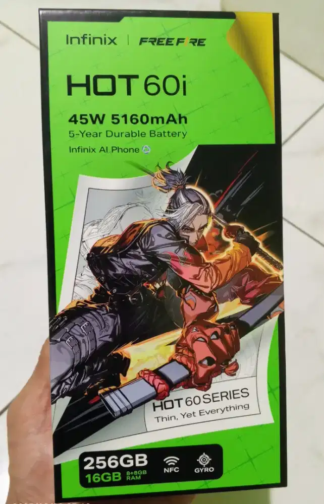 Infinix Hot 60i 8/258GB Baru Pakai 2 Bulan