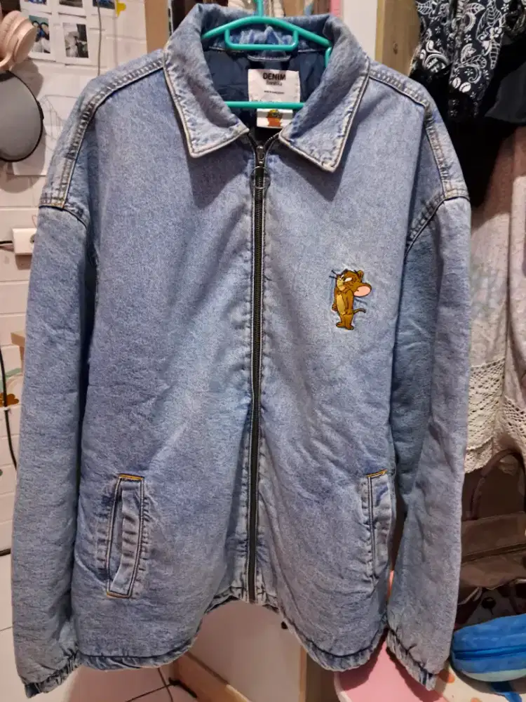 Jaket Denim Bershka