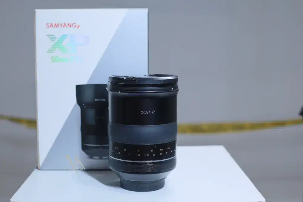 Lensa samyang xp 50mm f1.2 for canon ef