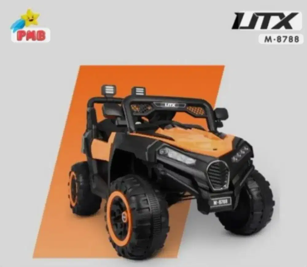 mobil aki ban karet, 12volt, 2 gearbox