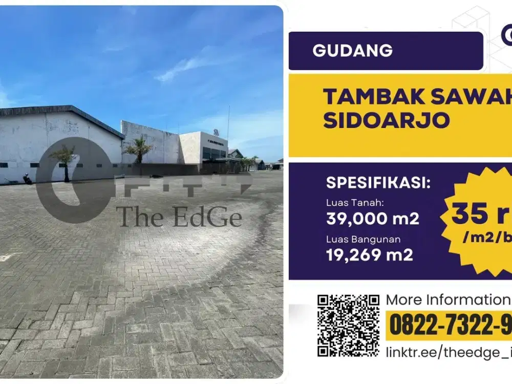 Sewa Gudang Tambak Sawah Waru Sidoarjo - The EdGe