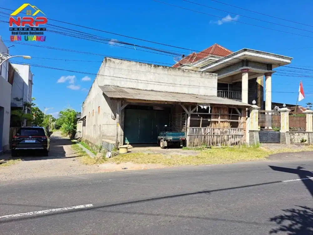 Disewakan Gudang Serbaguna tepi Jl. Blimbingsari, Rogojampi