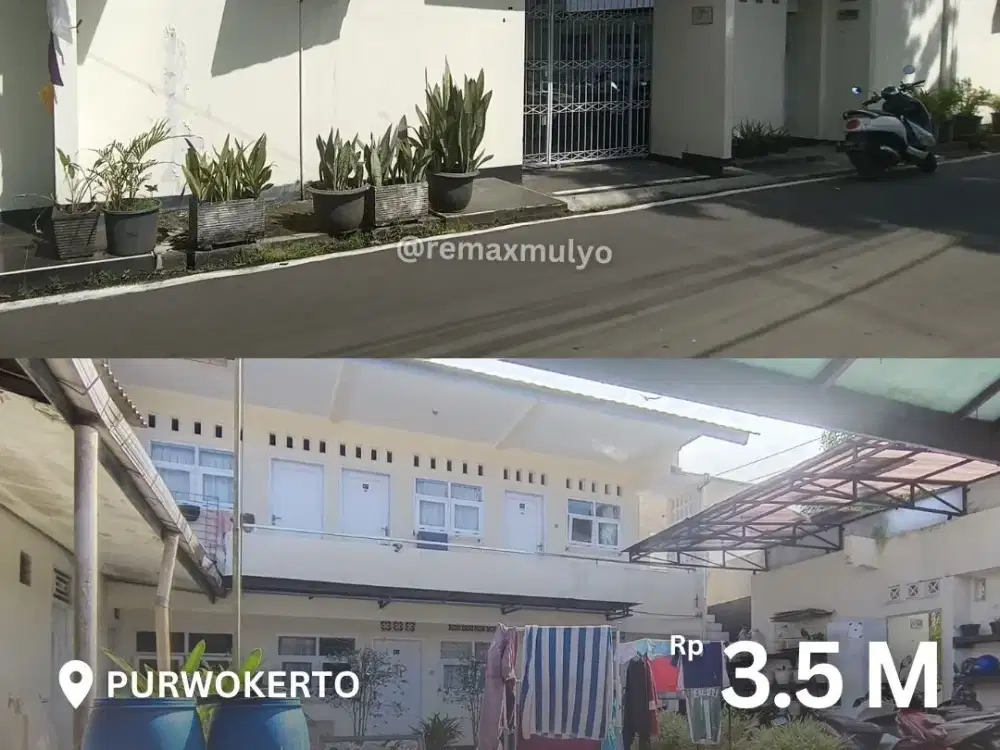 Dijual Rumah Kost Luas Strategis Area Purwokerto