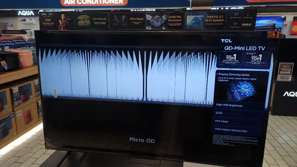 TCL QD-Mini LED GOOGLE TV 4K 55 BISA CICILAN 0%
