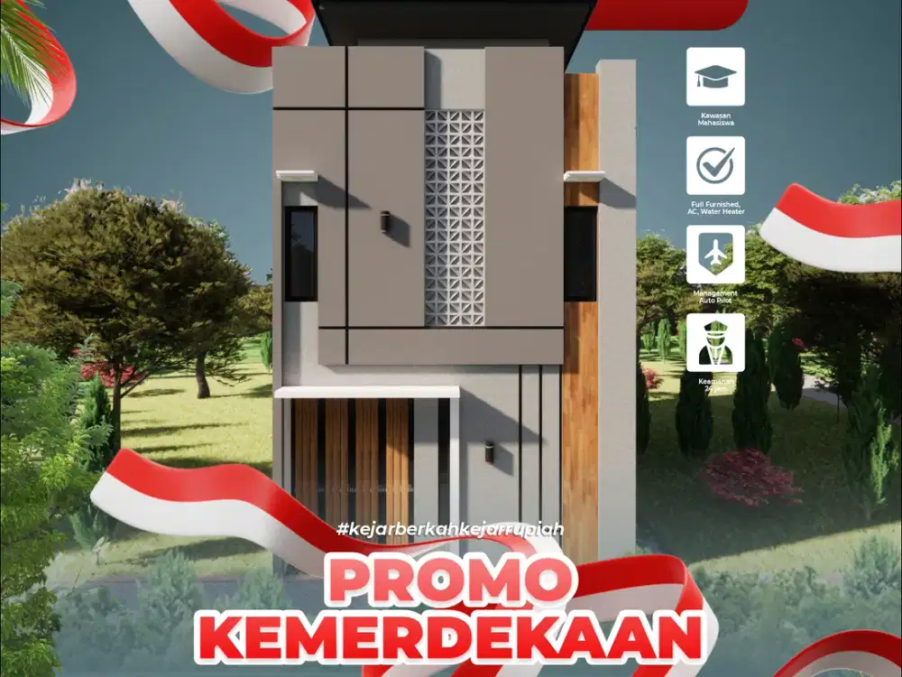 KAMAR KOS HANYA 600 JUTA DEPAN KAMPUS UMM KOTA MALANG FULL FURNISH