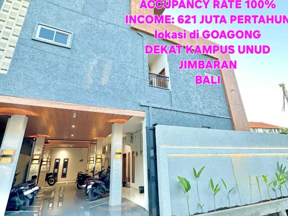 Jual KOS / GUEST HOUSE 4 LANTAI GOAGONG dkt KAMPUS UNUD JIMBARAN BALI