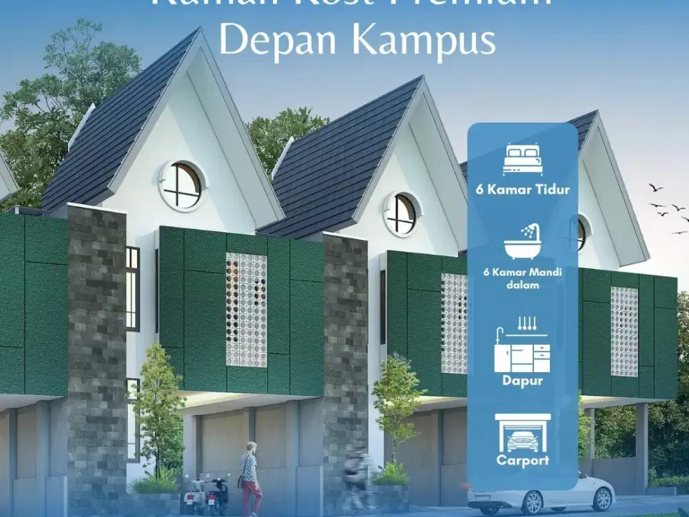 Rukost Rumah Kos depan Kampus UIN 3 Malang
