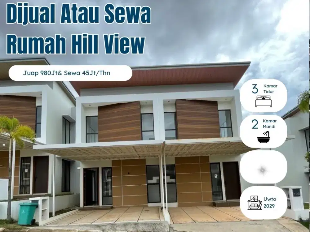 Dijual rumah Central Hill cluster hill view batam center