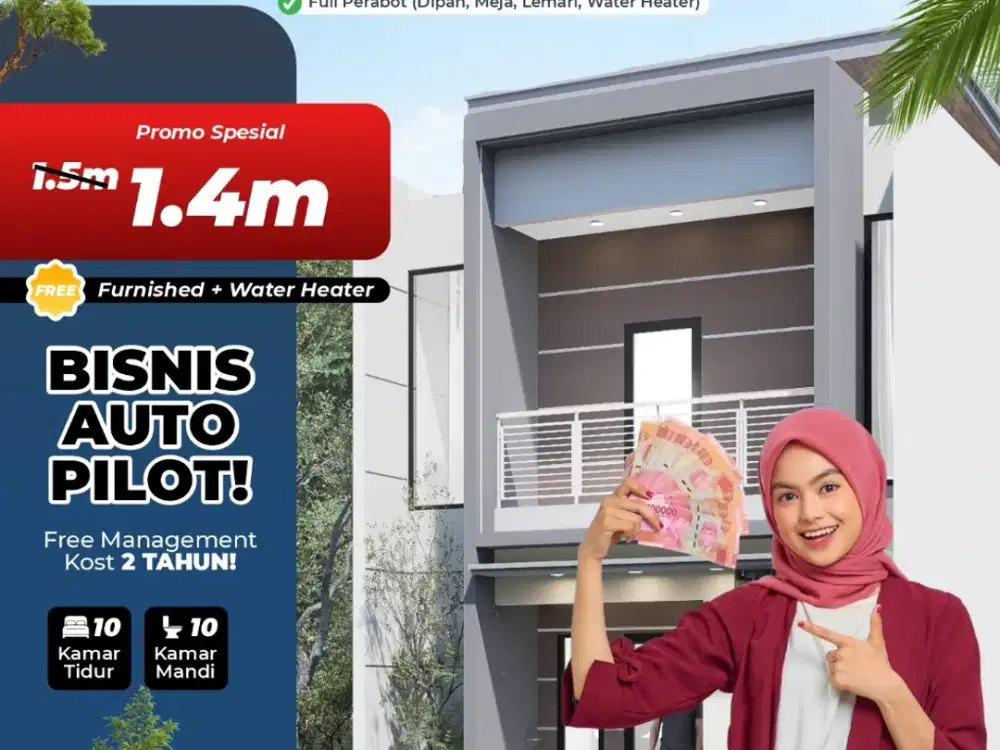 RUMAH KOS PREMIUM KOTA MALANG DEPAN KAMPUS