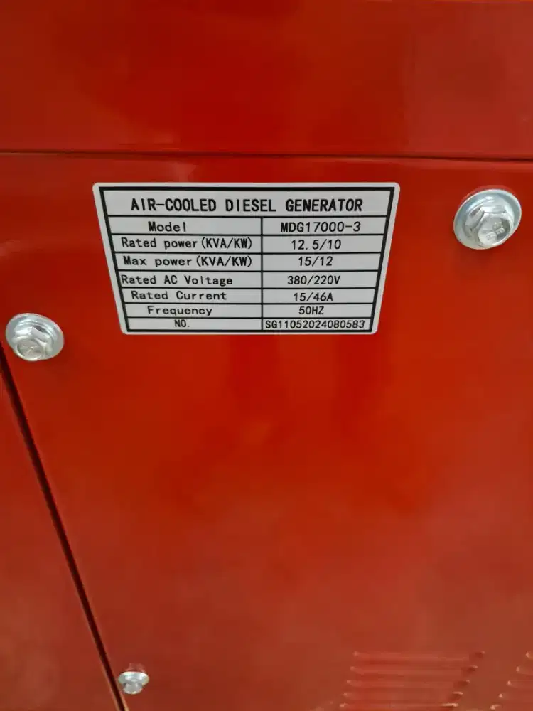 Genset Montoya Baru sudah ada isi solar dex tinggal pakai