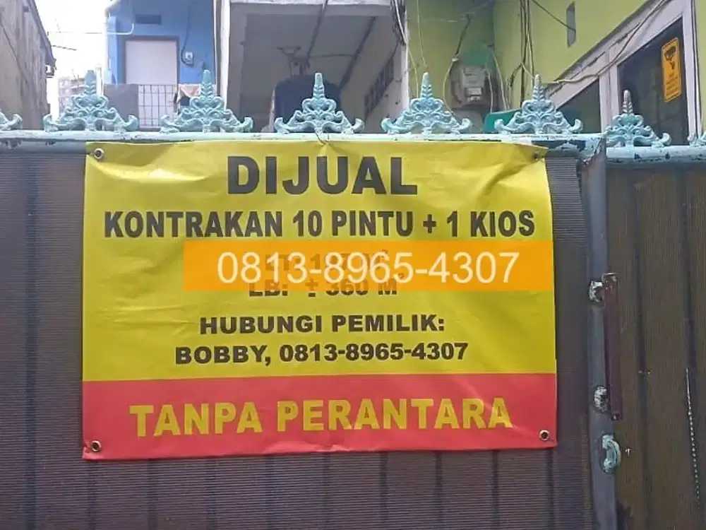 Kontrakan 10 Pintu + 1 Kios Strategis di Belakang Apartemen Rasuna Jak