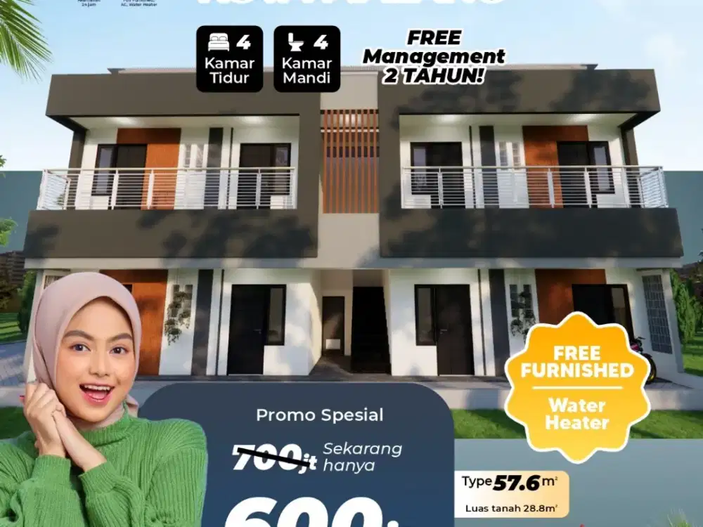 RUMAH KOS PREMIUM 600 JUTA DEPAN UMM DAN DEKAT UB KOTA MALANG