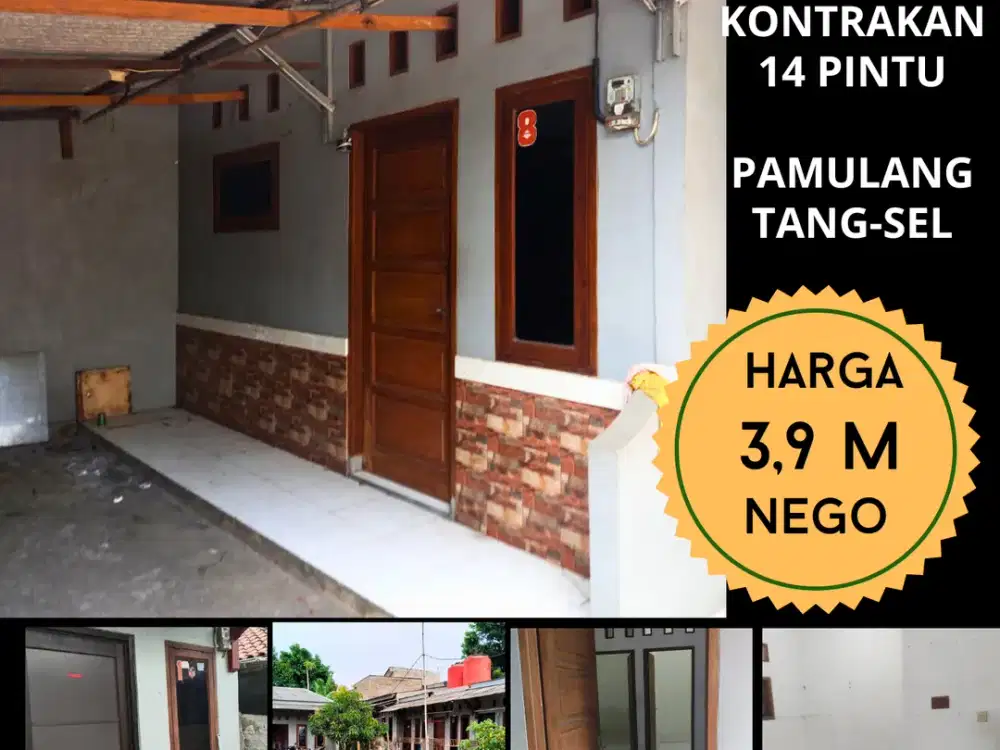 Dijual cepat kontrakan 14 pintu di Pamulang Tangsel