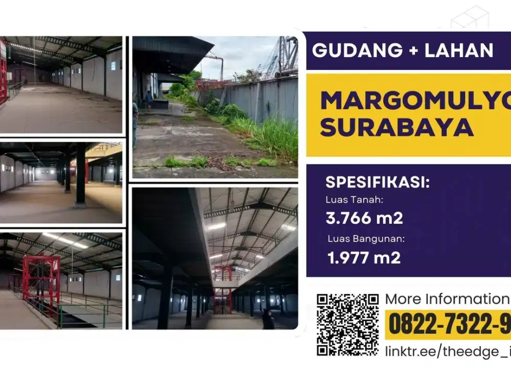 Dijual Lahan + Gudang Margomulyo Surabaya – Lokasi Strategis Dekat Tol & Pelabuhan | The EdG