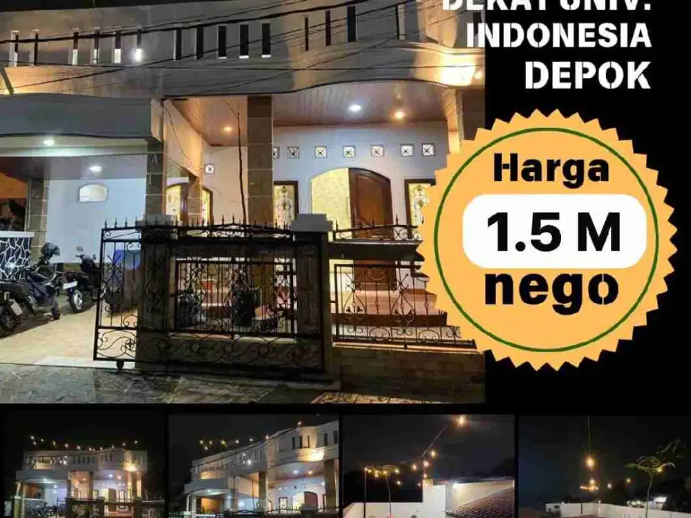 10 MENIT KE UI DEPOK RUMAH DIJUAL DALAM PERUMAHAN