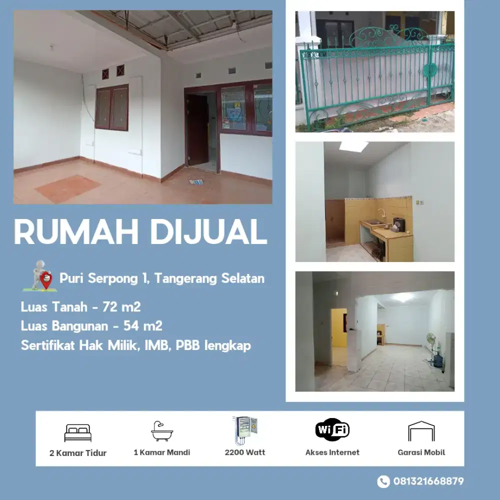 Dijual Cepat!! Rumah Siap Huni di Tangsel